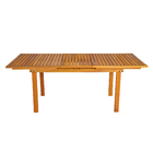 Mesa para Jardim Extensível Solarium 6 Lugares Retangular 76x90x151/197cm Eucalipto Amarelo Naterial