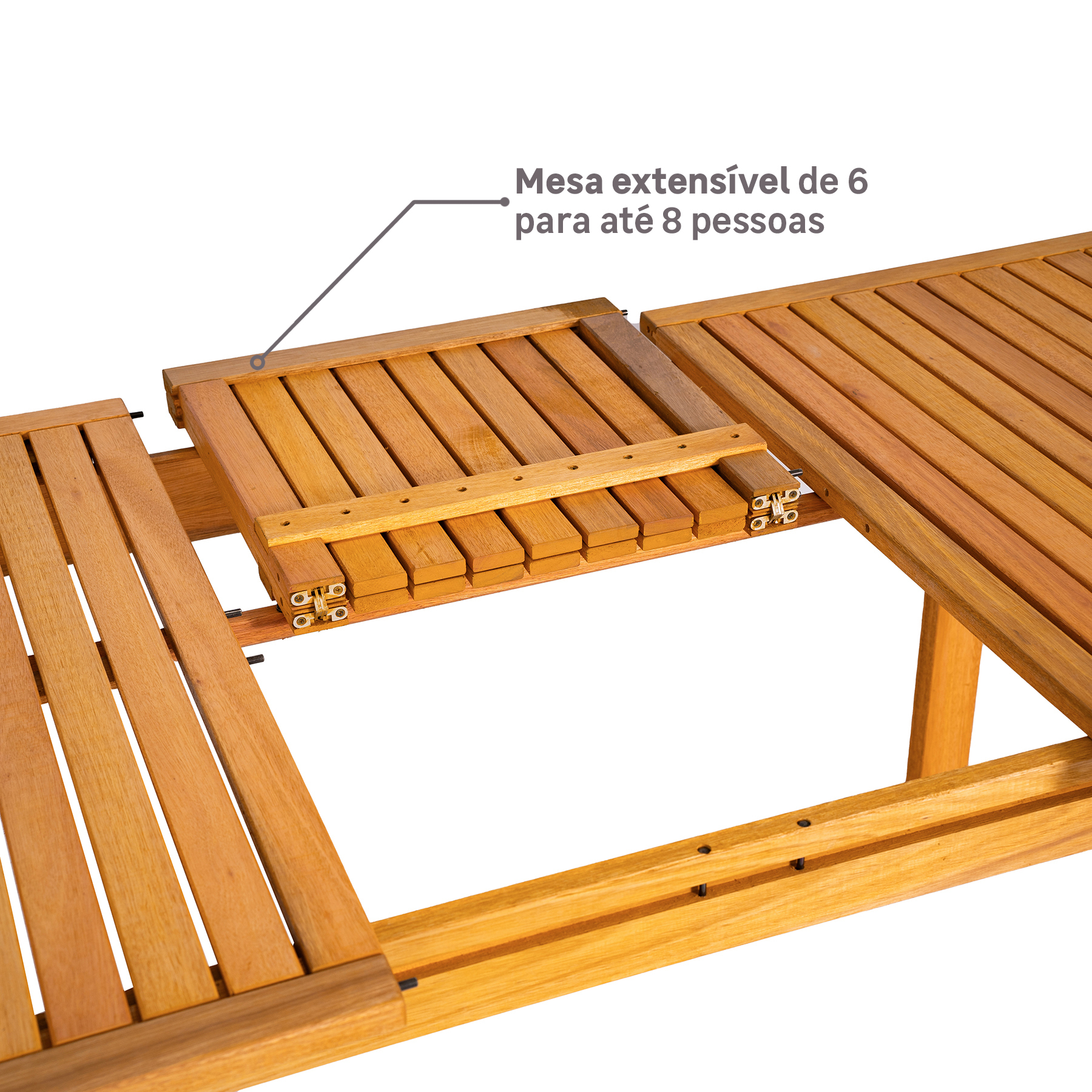 Mesa Extensível para Jardim 6 a 8 Lugares Solarium Naterial