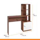 Mesa Para Notebook Com Estante Nicho 88 X 81 Cm Mdp Branco Ca