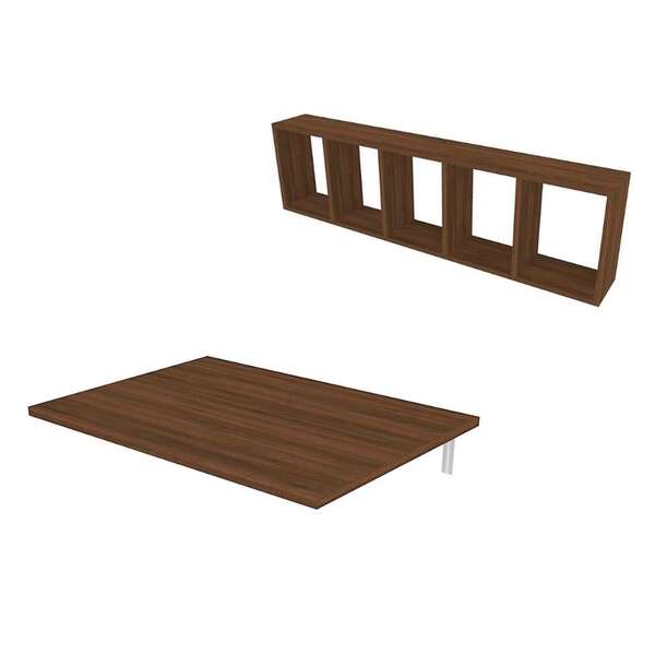 Mesa Para Notebook Dobrável Blaine Com Nicho Ameixa