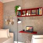 Mesa Para Notebook Dobrável Blaine Com Nicho Vermelha