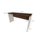 Mesa Para Notebook Natus Branca E Ameixa 180 Cm