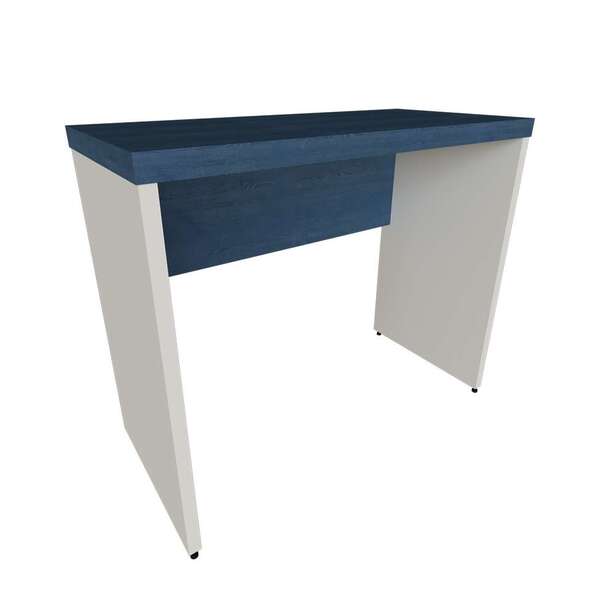 Mesa Para Notebook Natus Branca E Azul 80 Cm