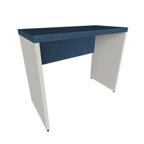 Mesa Para Notebook Natus Branca E Azul 90 Cm