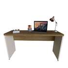 Mesa Para Notebook Natus Branca E Carvalho 160 Cm