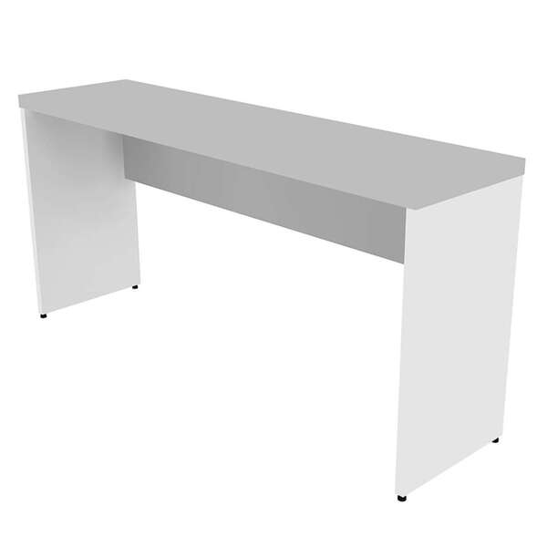 Mesa Para Notebook Natus Branca E Cinza 140 Cm