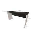 Mesa Para Notebook Natus Branca E Preta 140 Cm