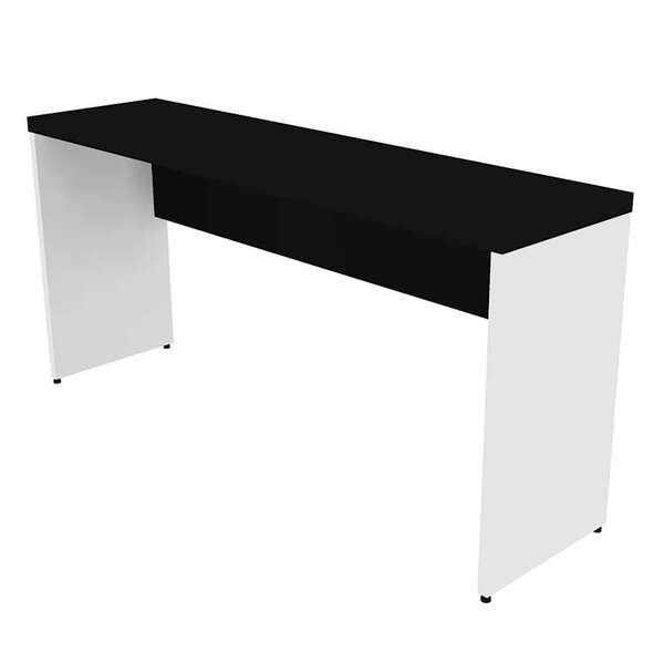 Mesa Para Notebook Natus Branca E Preta 180 Cm