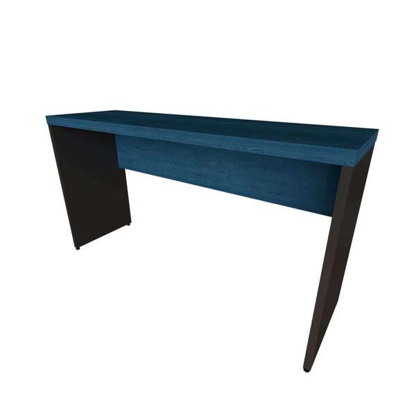 Mesa Para Notebook Natus Preta E Azul 160 Cm