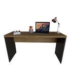 Mesa Para Notebook Natus Preta E Carvalho 160 Cm