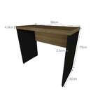 Mesa Para Notebook Natus Preta E Carvalho 90 Cm