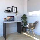 Mesa Para Notebook Natus Preta E Cinza 90 Cm