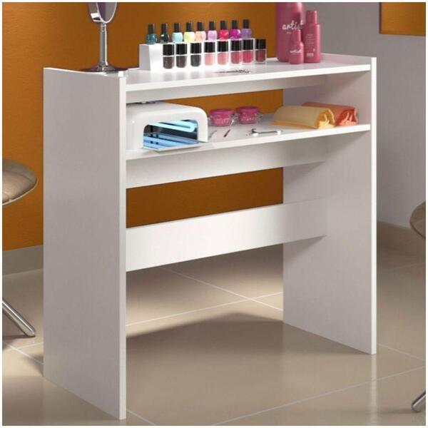 Mesa Para Notebook Penteadeira, Para Manicure Multiuso Branco