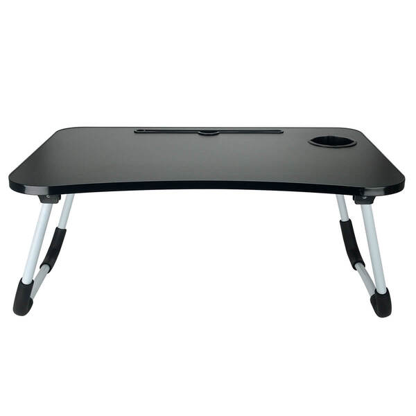 Mesa Para Notebook Portátil Dobrável Cama Porta Tablet Preto