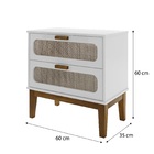 Mesa Para Quarto Indiana Criado Santorini Branco 60cm