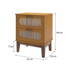 Mesa Para Quarto Indiana Criado Santorini Nature 45cm