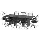 Mesa Para Reunião 8 Lugares 220x100cm Preto