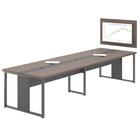 Mesa Para Reunião Com Painel De Tv Aires Freijó Preto