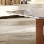 Mesa Para Sala De Jantar 04 Lugares Com Tampo De Vidro Firenz