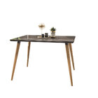 Mesa Para Sala De Jantar 04 Lugares Com Tampo De Vidro Veneza