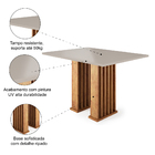 Mesa Para Sala De Jantar 1,20m Ripada Stade Madeirado/off Whi