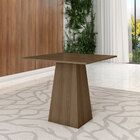 Mesa Para Sala De Jantar 100% Mdf 04 Lugares 90cm Ônix Imbuia