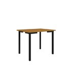 Mesa Para Sala De Jantar 109x68cm Tampo Em Mdf Compact Preto