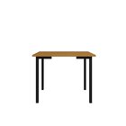 Mesa Para Sala De Jantar 109x68cm Tampo Em Mdf Compact Preto