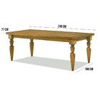 Mesa Para Sala De Jantar 10 Lugares Fiore 240x110 Pés Tornead