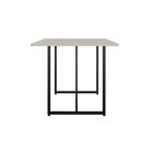 Mesa Para Sala De Jantar 118x80 Cm Belle Preto/off White