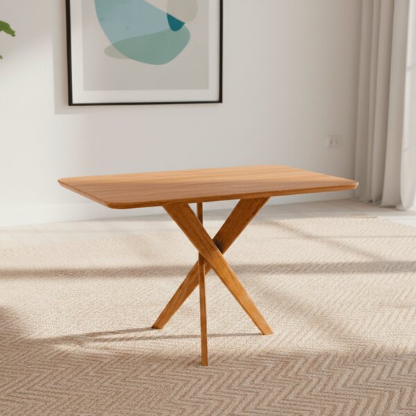 Mesa Para Sala De Jantar 130cm Sem Vidro Cacau Cinamomo