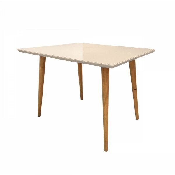 Mesa Para Sala De Jantar 135cm 4 Lugares Tampo Em Vidro Venez