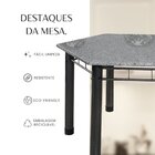 Mesa Para Sala De Jantar 140x121cm Base 06 Granito Ocre / Pra