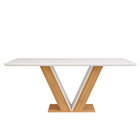 Mesa Para Sala De Jantar 1600x900 Carvalho Nobre/off White