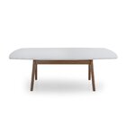Mesa Para Sala De Jantar 170x75cm Beatriz Off White / Amendoa