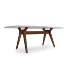 Mesa Para Sala De Jantar 170x75cm Beatriz Off White / Amendoa