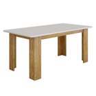 Mesa Para Sala De Jantar 180cm Mari Cinamomo/off White