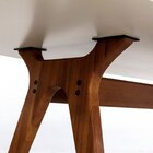 Mesa Para Sala De Jantar 220x75cm Beatriz Off White / Amendoa