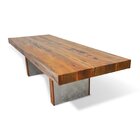 Mesa Para Sala De Jantar 245x110cm Tampo Madeira Maciça Aviat
