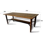 Mesa Para Sala De Jantar 250x110cm Tampo Em Madeira Maciça Ja