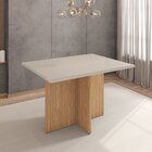 Mesa Para Sala De Jantar 4 Lugares 120cm Tampo Em Vidro Paris