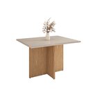 Mesa Para Sala De Jantar 4 Lugares 120cm Tampo Em Vidro Paris