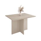 Mesa Para Sala De Jantar 4 Lugares 120cm Tampo Em Vidro Paris