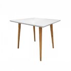 Mesa Para Sala De Jantar 4 Lugares 120cm Veneza  Branco