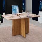 Mesa Para Sala De Jantar 4 Lugares Carvalho Nobre Off White H