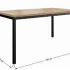 Mesa Para Sala De Jantar 4 Lugares Estilo Industrial Soul Pre