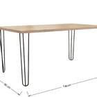 Mesa Para Sala De Jantar 4 Lugares Retangular Estilo Industri