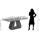 Mesa Para Sala De Jantar 6 Lugares Agata Cimol Savana/off Whi