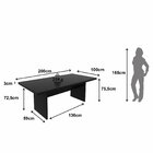 Mesa Para Sala De Jantar 6 Lugares Mj Espresso Móveis Preto