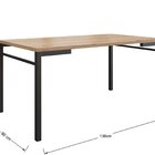 Mesa Para Sala De Jantar 6 Lugares Retangular Estilo Industri